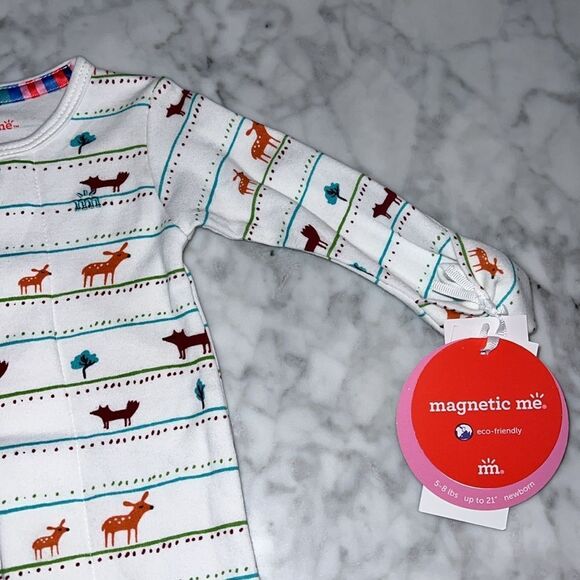 NWT MAGNETIC ME RIVER CROSSING ORGANIC COTTON FOOTIE - Picture 5 of 9